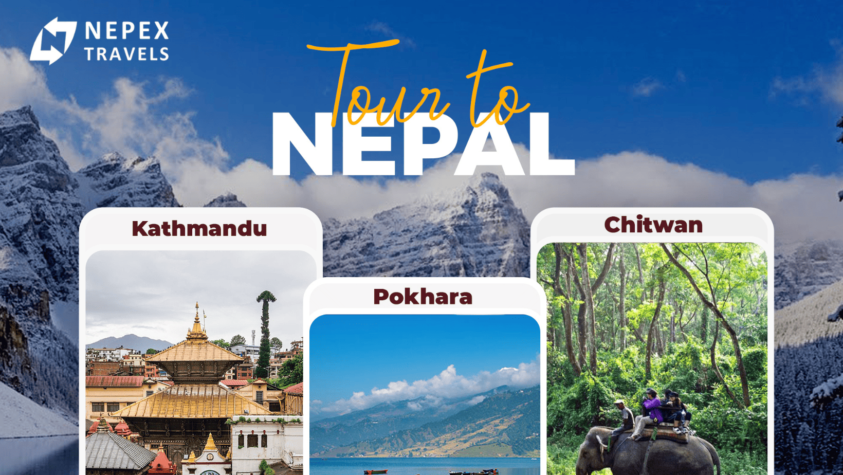 Nepal (Kathmandu, Pokhara & Chitwan) 7N8D Tour