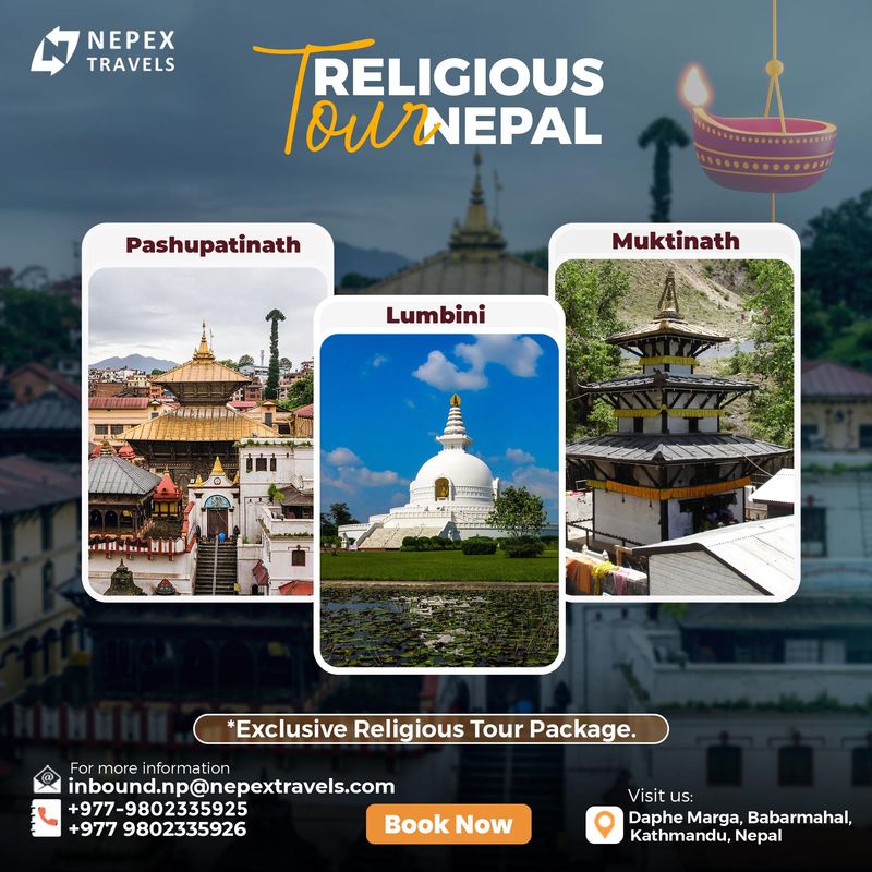 Religious Tour Package Nepal (Pashupatinath, Muktinath & Lumbini ) -नेपाल धार्मिक यात्रा